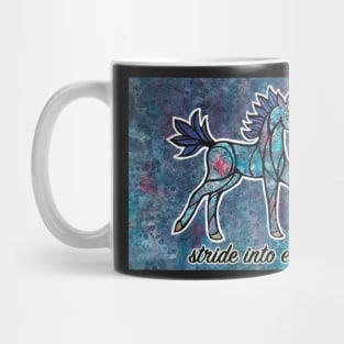 Stride into Ease. Magical Unicorn Watercolor Illustration. Mug